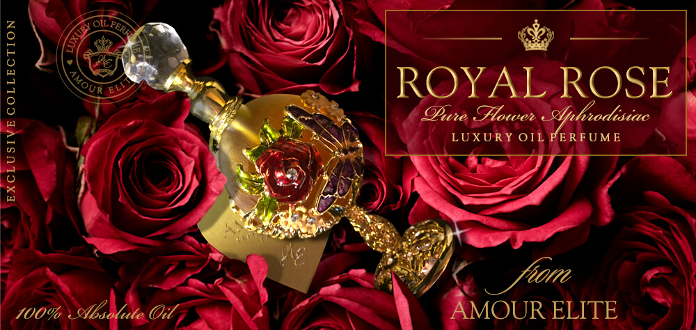 Масляные духи Amour Elite ROYAL ROSE - Королевская Роза. Цветочный аромат.